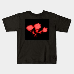 RED GLASS ROSES Kids T-Shirt